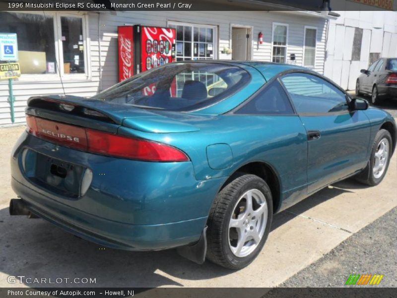 Monarch Green Pearl / Gray 1996 Mitsubishi Eclipse RS Coupe