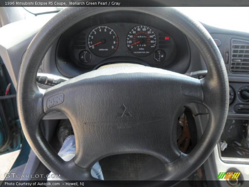 Monarch Green Pearl / Gray 1996 Mitsubishi Eclipse RS Coupe