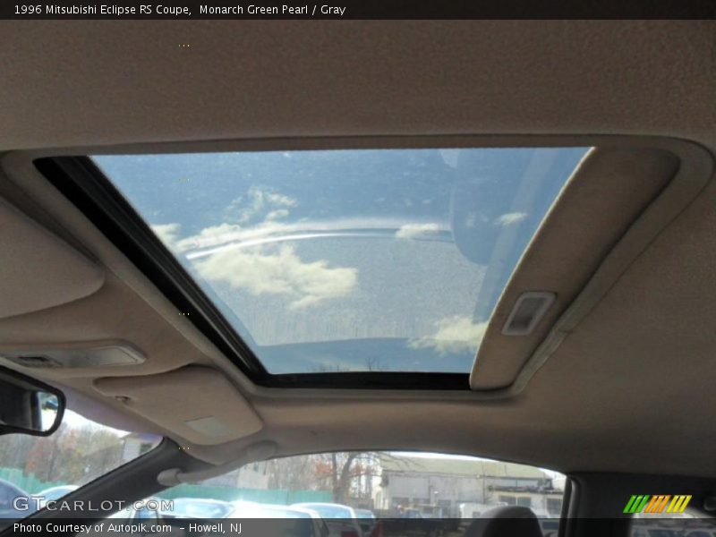 Monarch Green Pearl / Gray 1996 Mitsubishi Eclipse RS Coupe