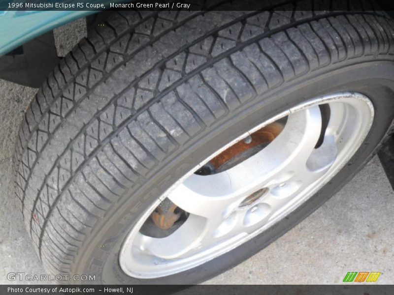 Monarch Green Pearl / Gray 1996 Mitsubishi Eclipse RS Coupe