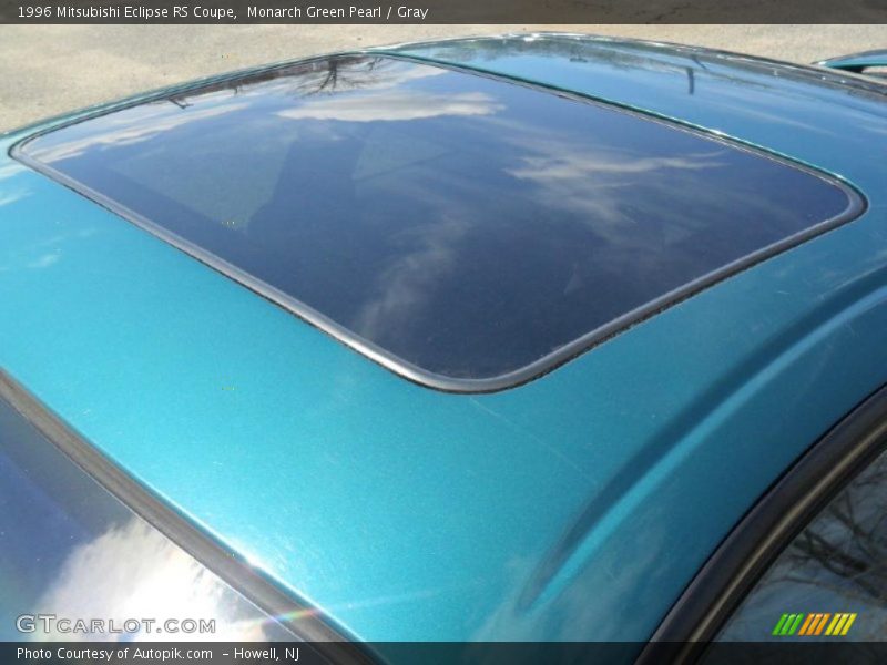 Monarch Green Pearl / Gray 1996 Mitsubishi Eclipse RS Coupe