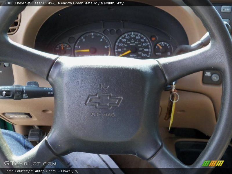 Meadow Green Metallic / Medium Gray 2000 Chevrolet Blazer LS 4x4