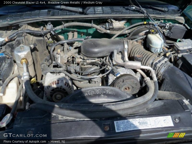 Meadow Green Metallic / Medium Gray 2000 Chevrolet Blazer LS 4x4