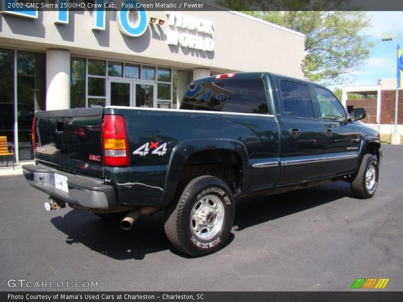 Polo Green Metallic / Pewter 2002 GMC Sierra 2500HD Crew Cab