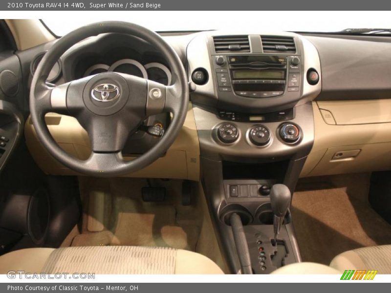 Super White / Sand Beige 2010 Toyota RAV4 I4 4WD