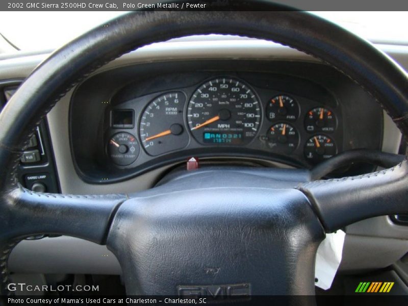 Polo Green Metallic / Pewter 2002 GMC Sierra 2500HD Crew Cab