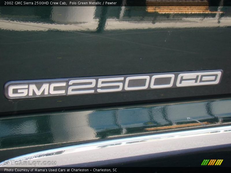 Polo Green Metallic / Pewter 2002 GMC Sierra 2500HD Crew Cab