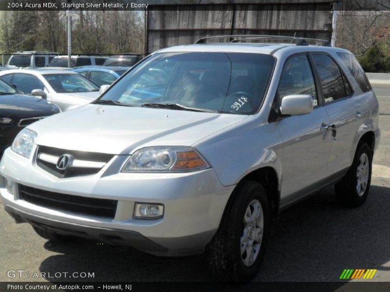 Starlight Silver Metallic / Ebony 2004 Acura MDX