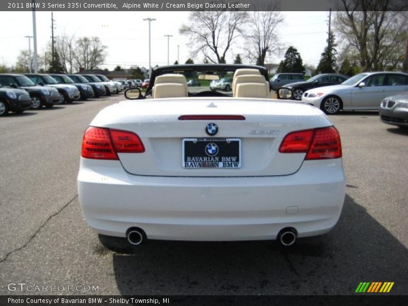 Alpine White / Cream Beige Dakota Leather 2011 BMW 3 Series 335i Convertible
