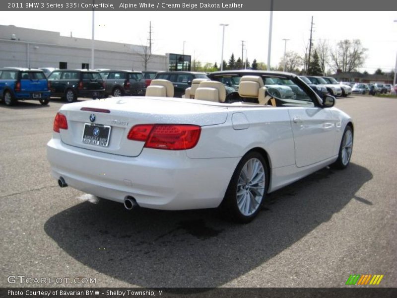 Alpine White / Cream Beige Dakota Leather 2011 BMW 3 Series 335i Convertible