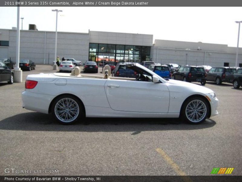 Alpine White / Cream Beige Dakota Leather 2011 BMW 3 Series 335i Convertible
