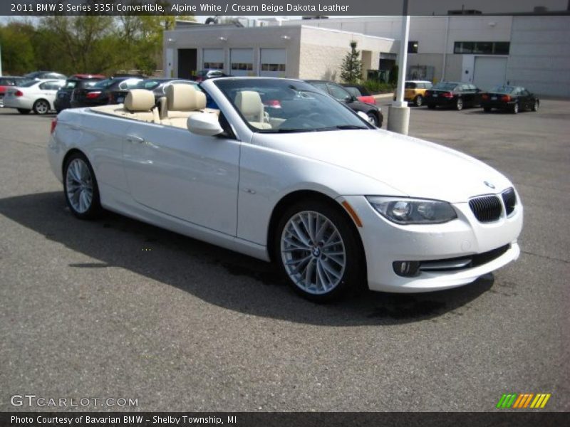 Alpine White / Cream Beige Dakota Leather 2011 BMW 3 Series 335i Convertible