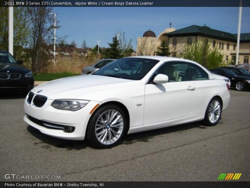 Front 3/4 View of 2011 3 Series 335i Convertible