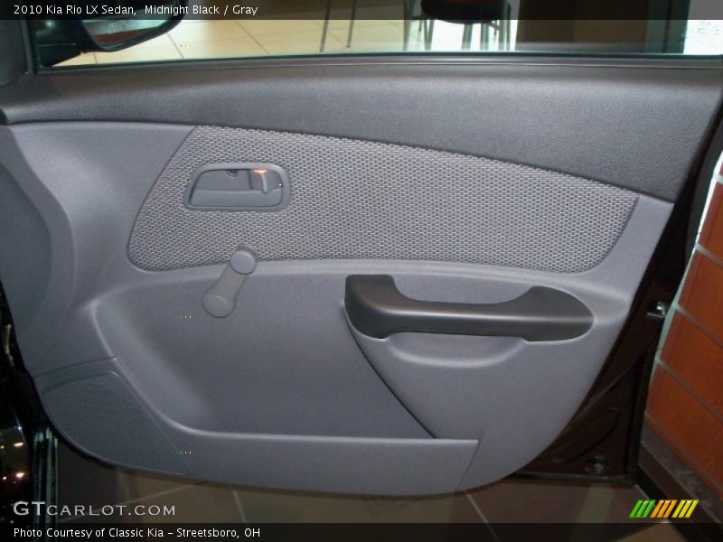 Midnight Black / Gray 2010 Kia Rio LX Sedan