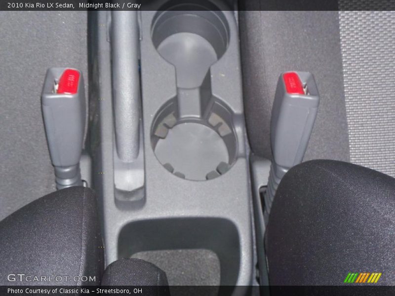 Midnight Black / Gray 2010 Kia Rio LX Sedan