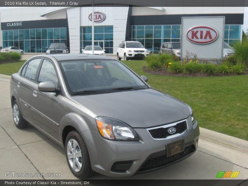 Titanium / Gray 2010 Kia Rio LX Sedan