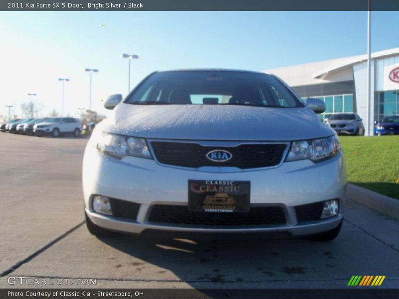 Bright Silver / Black 2011 Kia Forte SX 5 Door