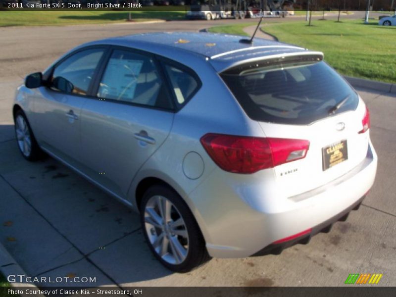 Bright Silver / Black 2011 Kia Forte SX 5 Door