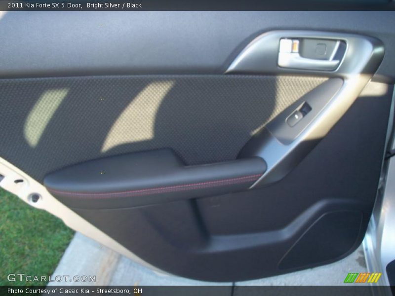 Bright Silver / Black 2011 Kia Forte SX 5 Door