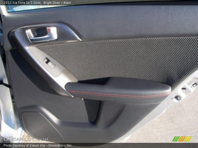 Bright Silver / Black 2011 Kia Forte SX 5 Door
