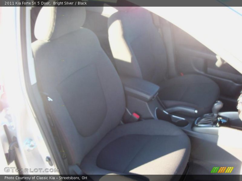 Bright Silver / Black 2011 Kia Forte SX 5 Door