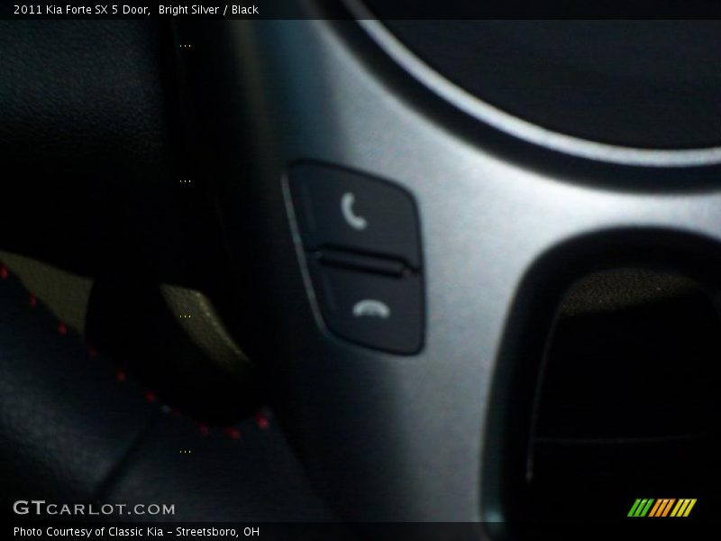 Bright Silver / Black 2011 Kia Forte SX 5 Door