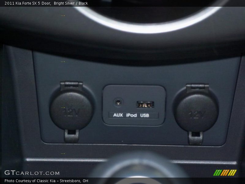 Bright Silver / Black 2011 Kia Forte SX 5 Door