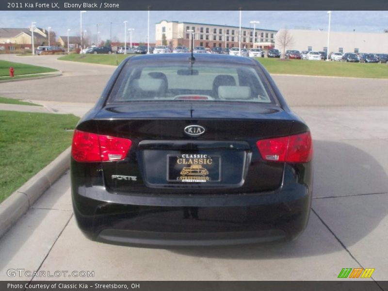 Ebony Black / Stone 2011 Kia Forte LX