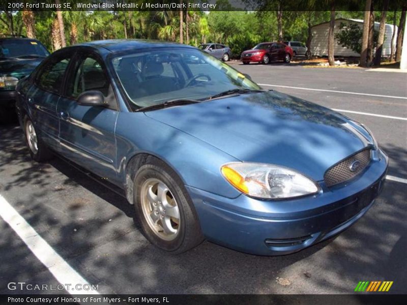 Windveil Blue Metallic / Medium/Dark Flint Grey 2006 Ford Taurus SE