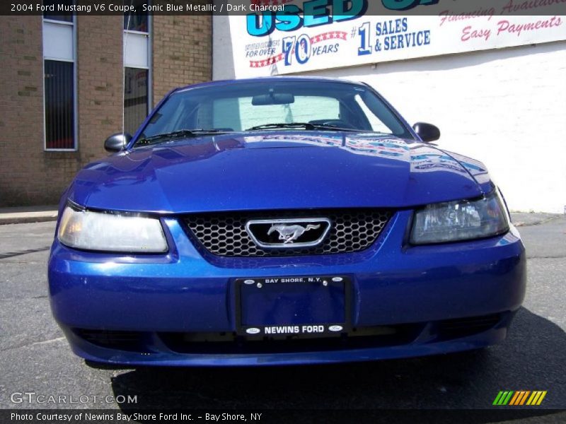 Sonic Blue Metallic / Dark Charcoal 2004 Ford Mustang V6 Coupe