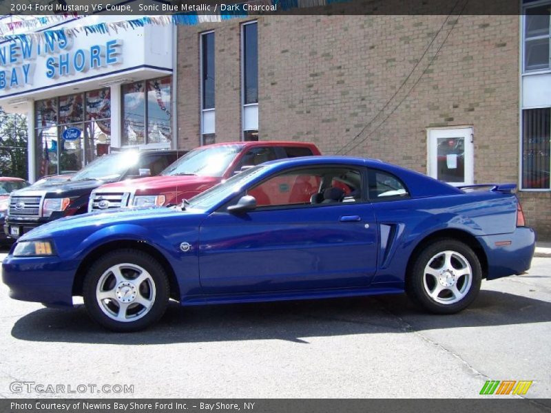 Sonic Blue Metallic / Dark Charcoal 2004 Ford Mustang V6 Coupe