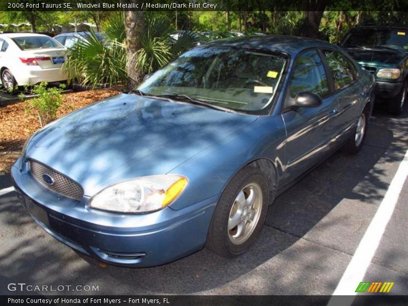Windveil Blue Metallic / Medium/Dark Flint Grey 2006 Ford Taurus SE