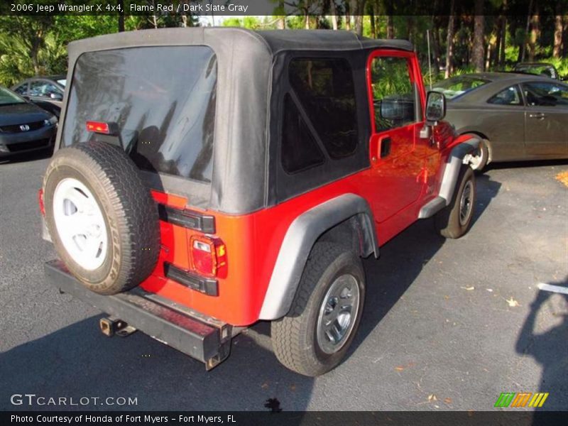 Flame Red / Dark Slate Gray 2006 Jeep Wrangler X 4x4