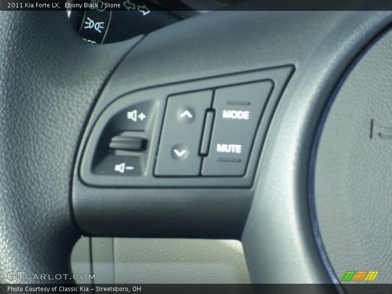 Ebony Black / Stone 2011 Kia Forte LX