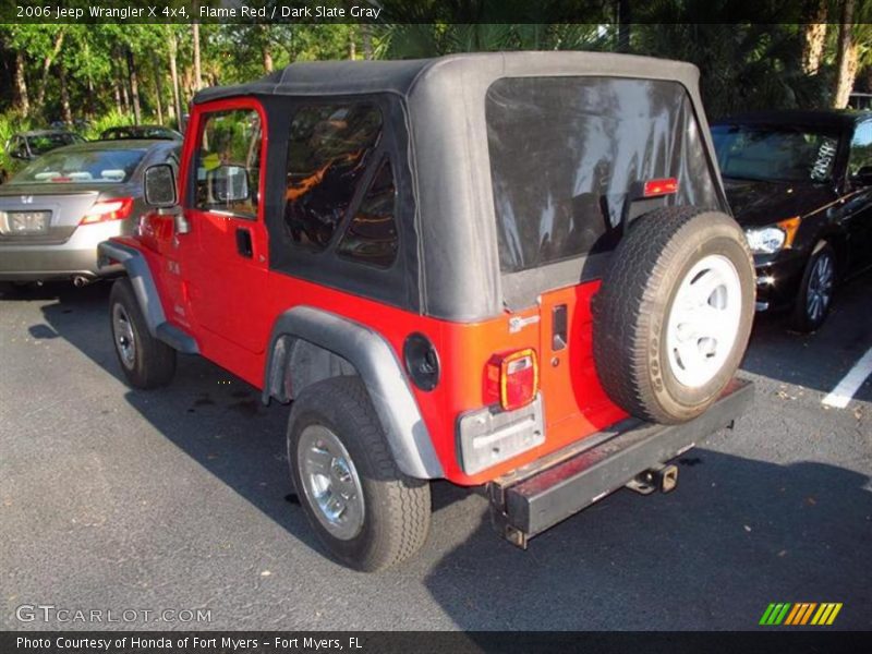 Flame Red / Dark Slate Gray 2006 Jeep Wrangler X 4x4