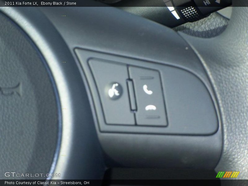 Ebony Black / Stone 2011 Kia Forte LX