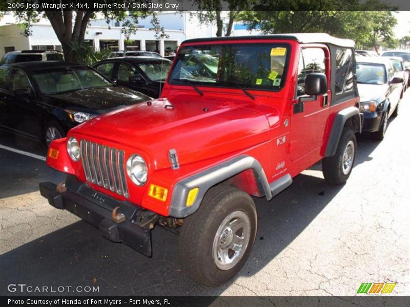 Flame Red / Dark Slate Gray 2006 Jeep Wrangler X 4x4