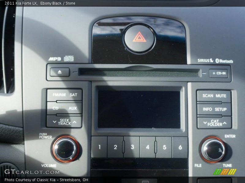 Ebony Black / Stone 2011 Kia Forte LX