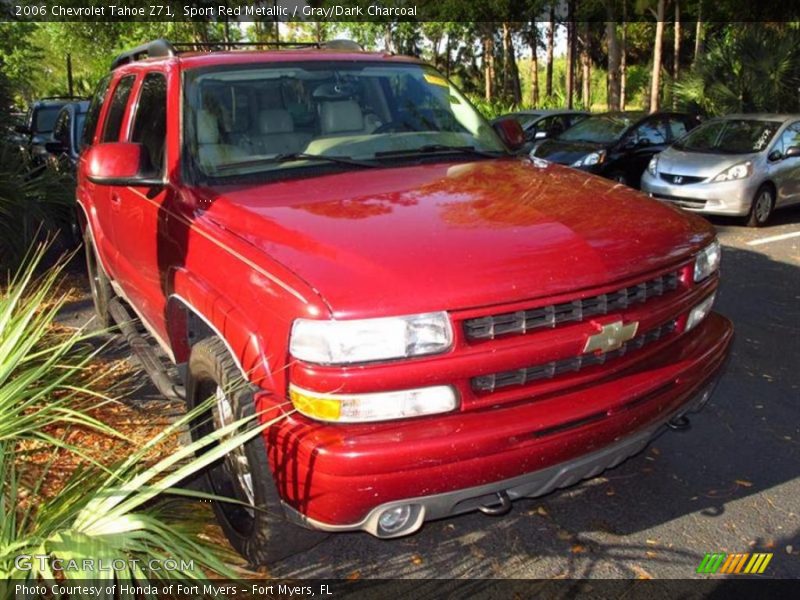 Sport Red Metallic / Gray/Dark Charcoal 2006 Chevrolet Tahoe Z71