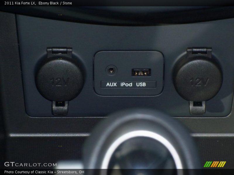 Ebony Black / Stone 2011 Kia Forte LX
