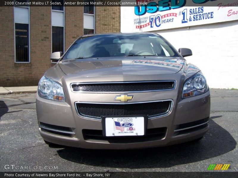 Amber Bronze Metallic / Cocoa/Cashmere Beige 2008 Chevrolet Malibu LT Sedan