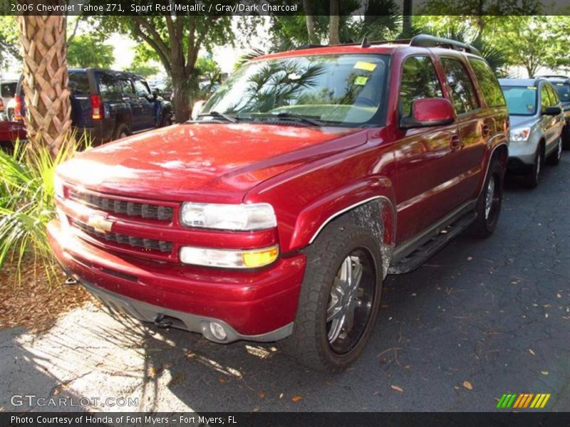 Sport Red Metallic / Gray/Dark Charcoal 2006 Chevrolet Tahoe Z71