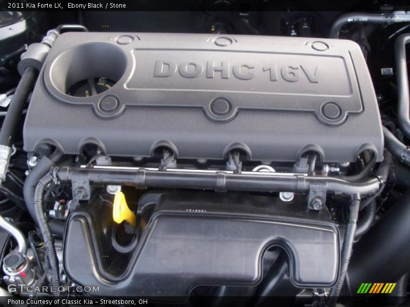  2011 Forte LX Engine - 2.0 Liter DOHC 16-Valve CVVT 4 Cylinder