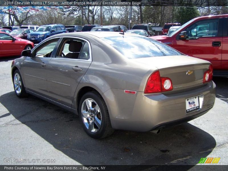 Amber Bronze Metallic / Cocoa/Cashmere Beige 2008 Chevrolet Malibu LT Sedan