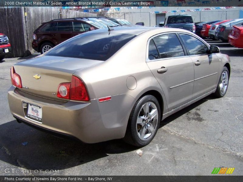 Amber Bronze Metallic / Cocoa/Cashmere Beige 2008 Chevrolet Malibu LT Sedan