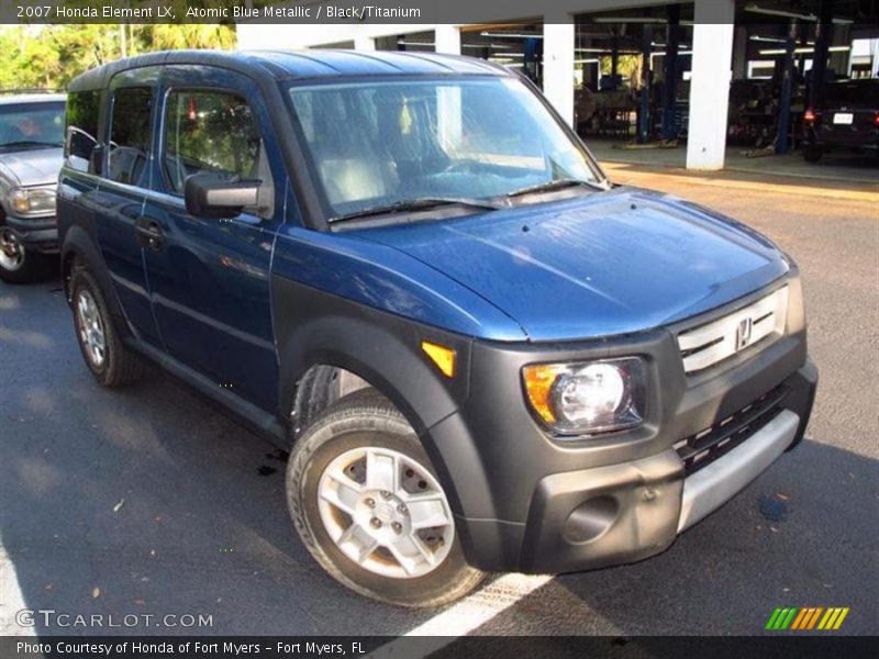 Atomic Blue Metallic / Black/Titanium 2007 Honda Element LX