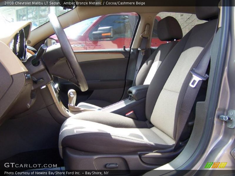 Amber Bronze Metallic / Cocoa/Cashmere Beige 2008 Chevrolet Malibu LT Sedan