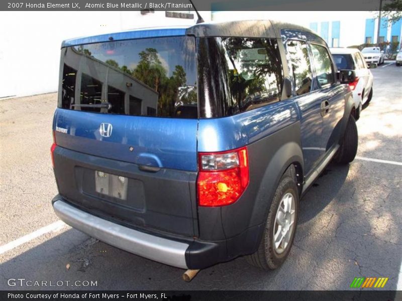 Atomic Blue Metallic / Black/Titanium 2007 Honda Element LX