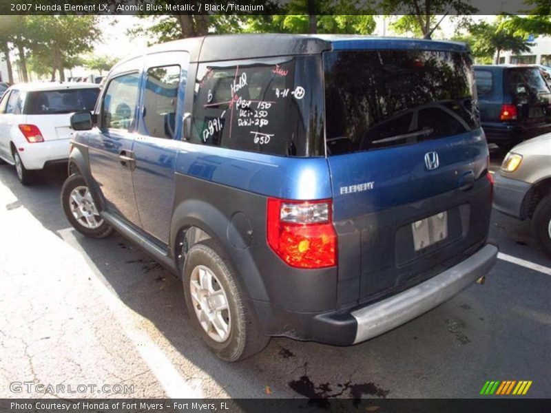 Atomic Blue Metallic / Black/Titanium 2007 Honda Element LX