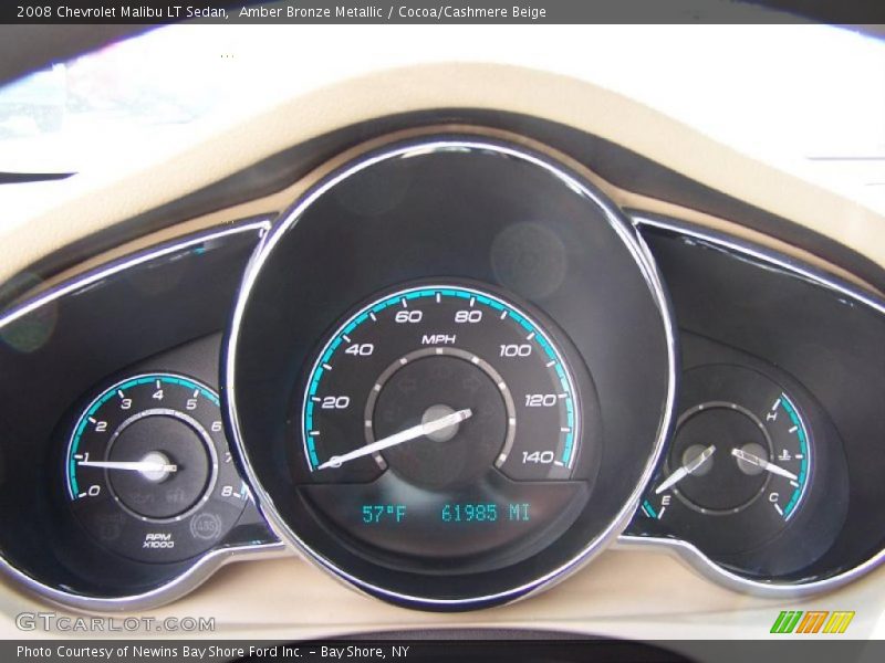 Amber Bronze Metallic / Cocoa/Cashmere Beige 2008 Chevrolet Malibu LT Sedan